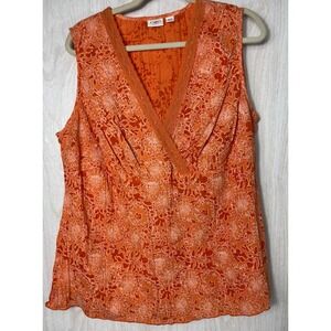 Cato Orange Floral Blouse